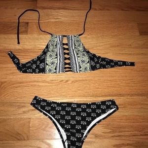 Cupshe Sight and Sounds Lace Up Bikini